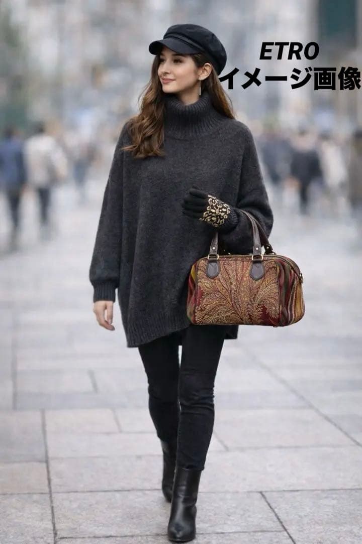新品タグ付 ETRO 正規品 ギャラ付 希少ジャカード ボストンバッグ