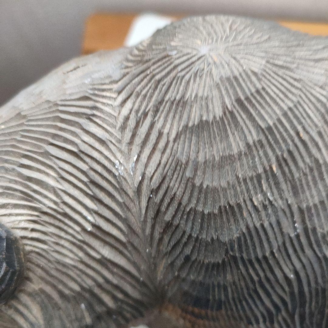 木製クマの彫刻 約30センチ伝統工芸品