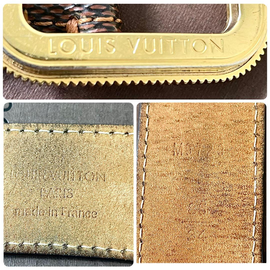 ルイヴィトン　サンチュール・トレゾールベルト　ダミエ　M9729 ベルト