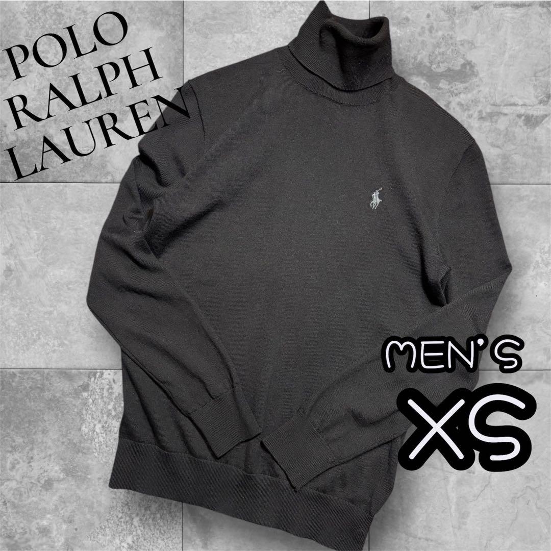 美品 ポロラルフローレン ウォッシャブル メリノウール タートルネックセーター