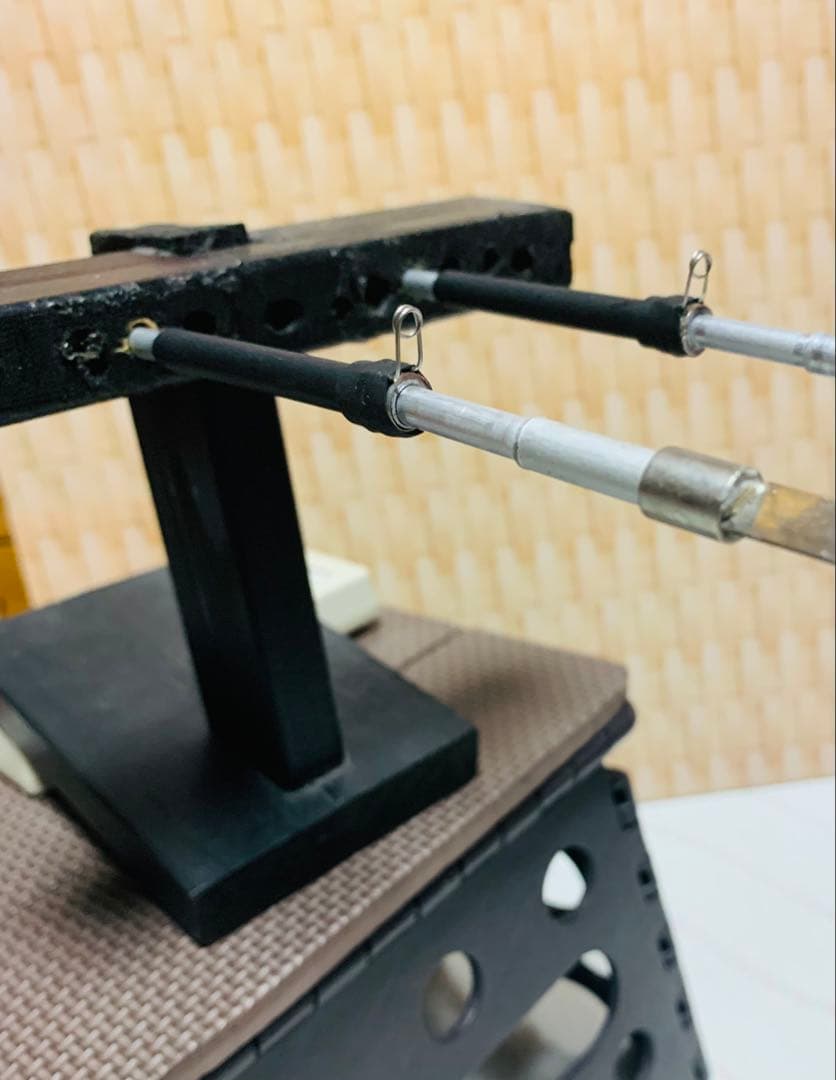 ワカサギ竿　ステンレス穂先255ミリ　　２本セット　80ミリ延長アダプター２本