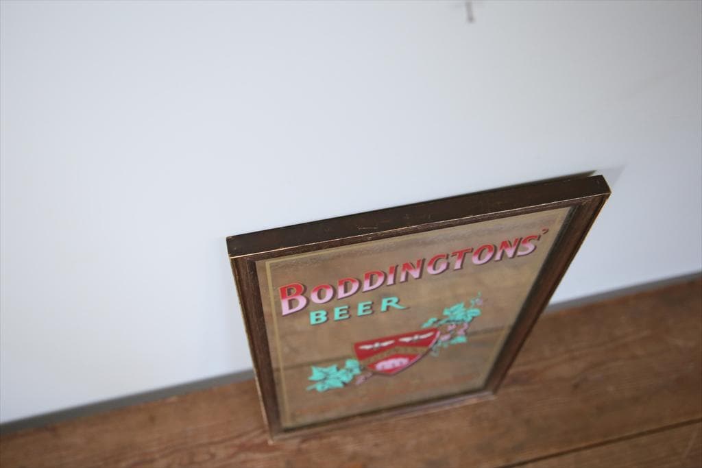 英国アンティークBoddingtonsパブミラー鏡ウォールミラー89-194-1