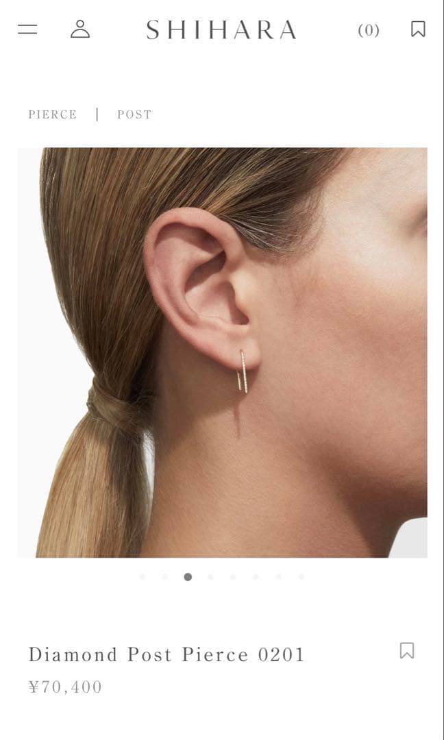 SIHARA ダイヤ ピアス 片耳