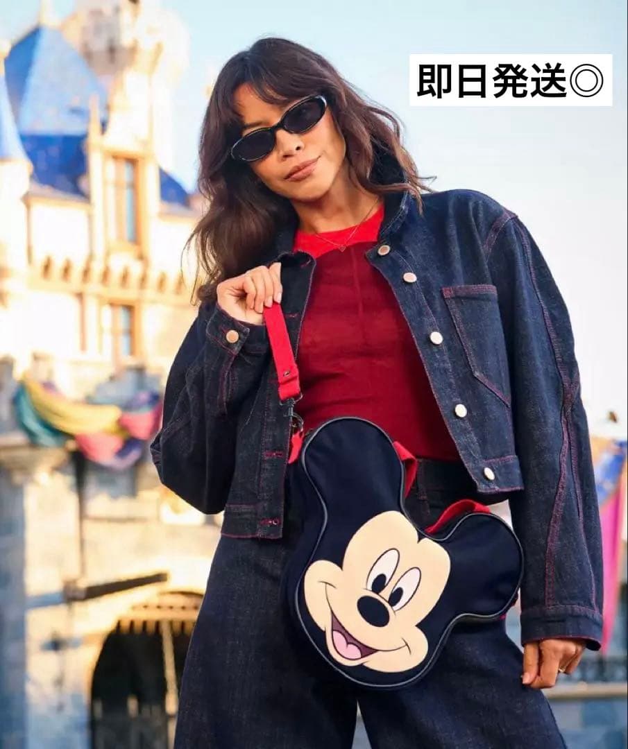 新作 2026 ディズニー ミッキー ビッグフェイス ミニトート ショルダー
