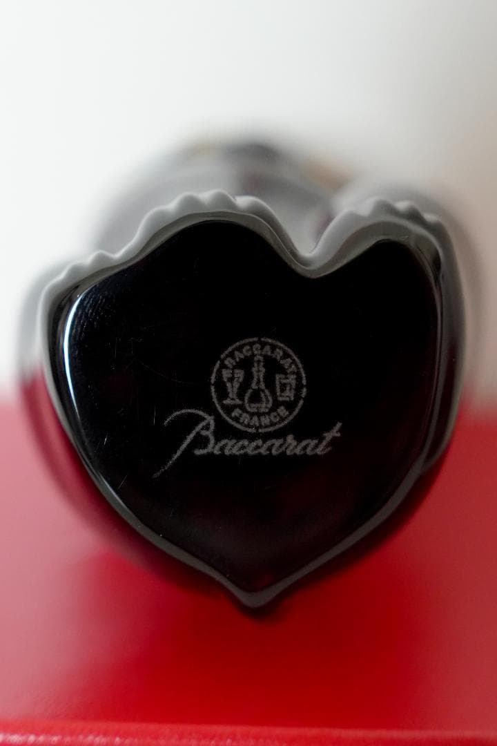 美品【バカラ まねき猫 レッド】箱付き 希少品 クリスタル
