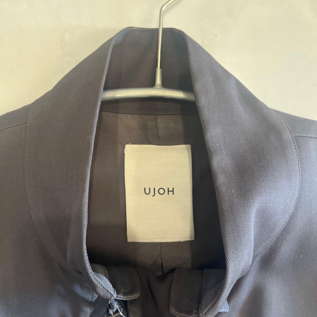 UJOH グレー ダブルジップベスト