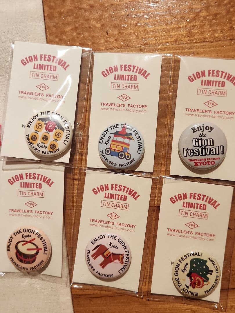 トラベラーズファクトリー京都　祇園祭限定コットンバッグ チャーム 6種