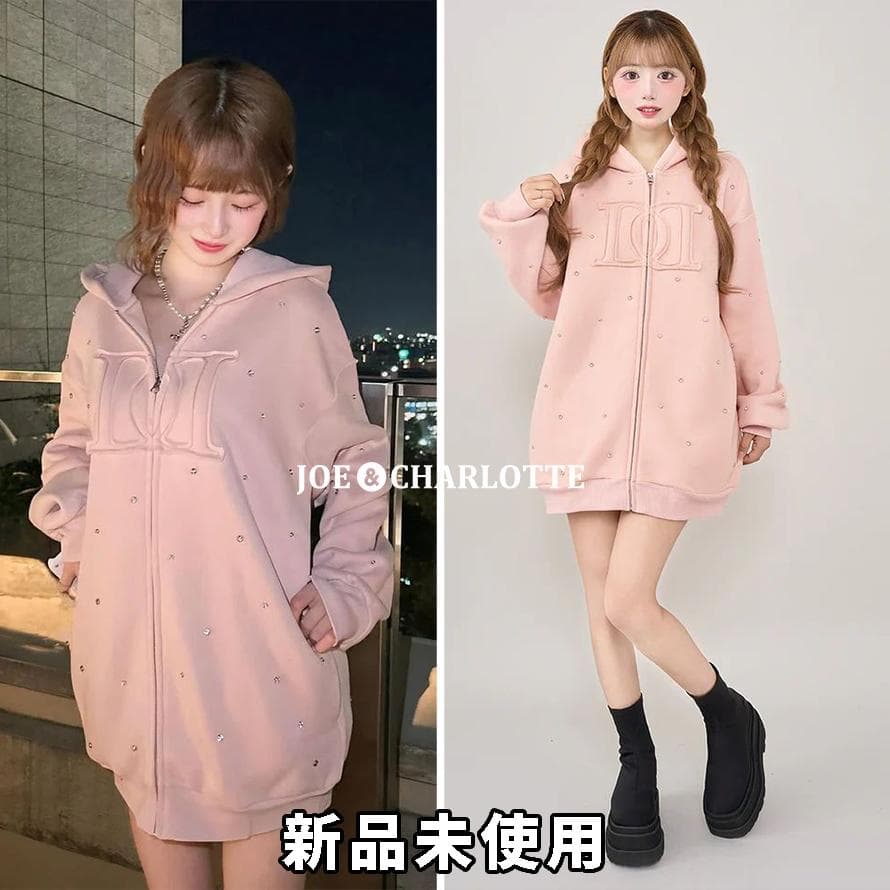 ダーリッチ darich DDロゴビジュージップパーカー ピンク PNK