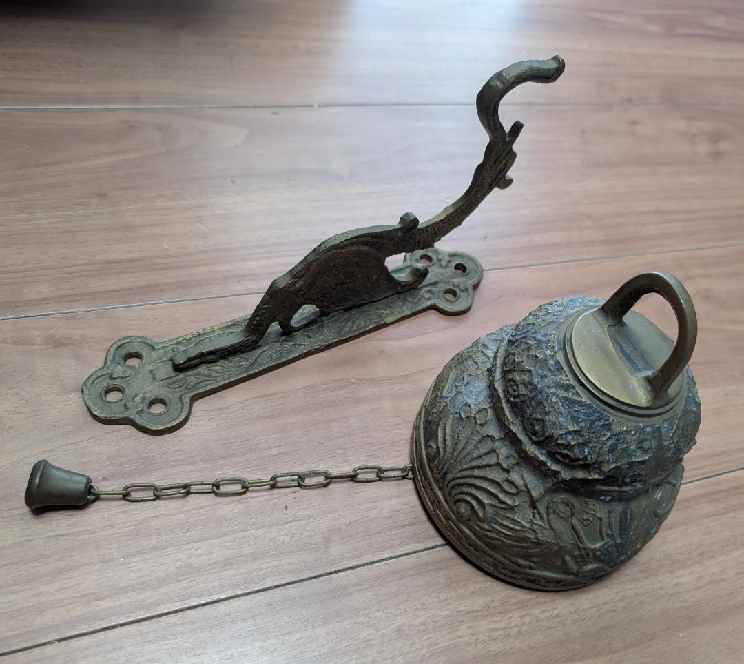 アンティーク.真鍮.ドアベル.チャイム.MARCO