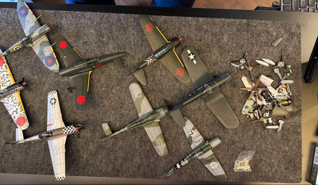 戦闘機　ダイキャスト　第二次世界大戦 傑作機　ジャンクまとめ売り