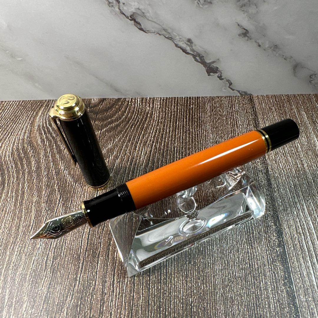 【美品】PelikanペリカンM800 バーントオレンジ　限定モデル　字幅EF