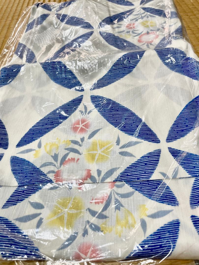 ふりふ 七宝に撫子 浴衣