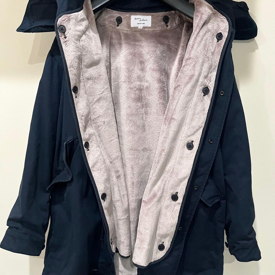 美品　ADAM ET ROPE’ モッズコート　ネイビー