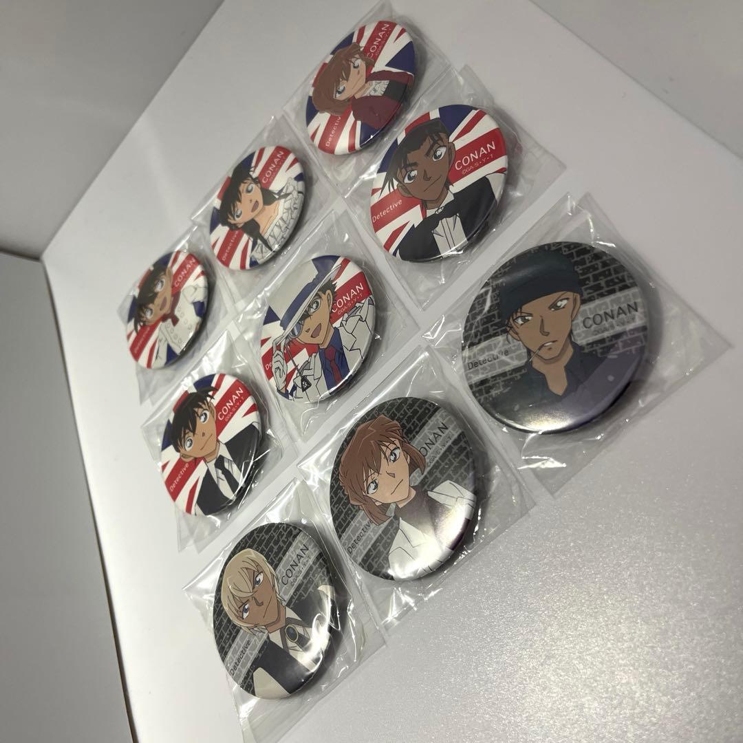 名探偵コナン コナンカフェ 2016 缶バッジ 全9種 コンプ