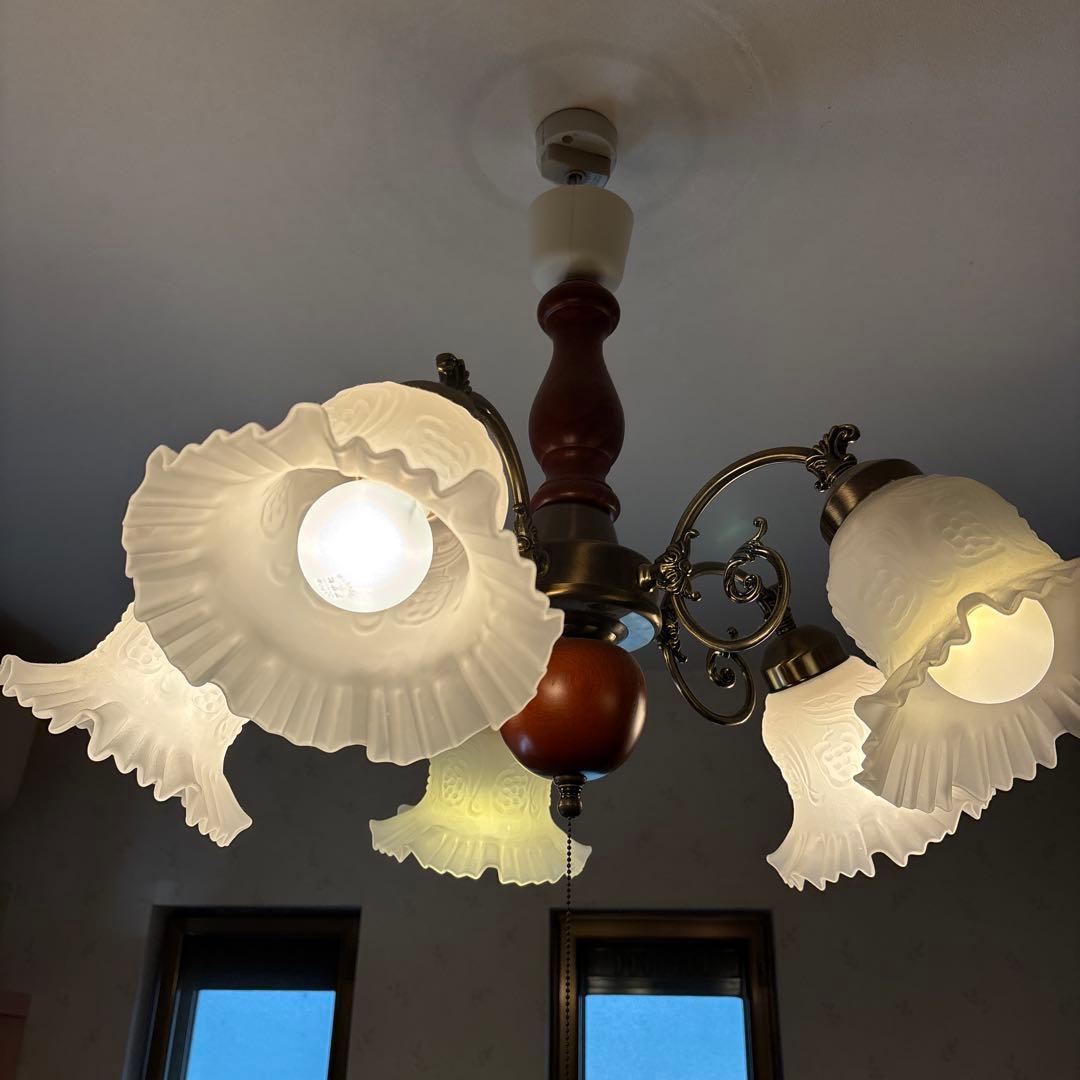 シャンデリア5灯