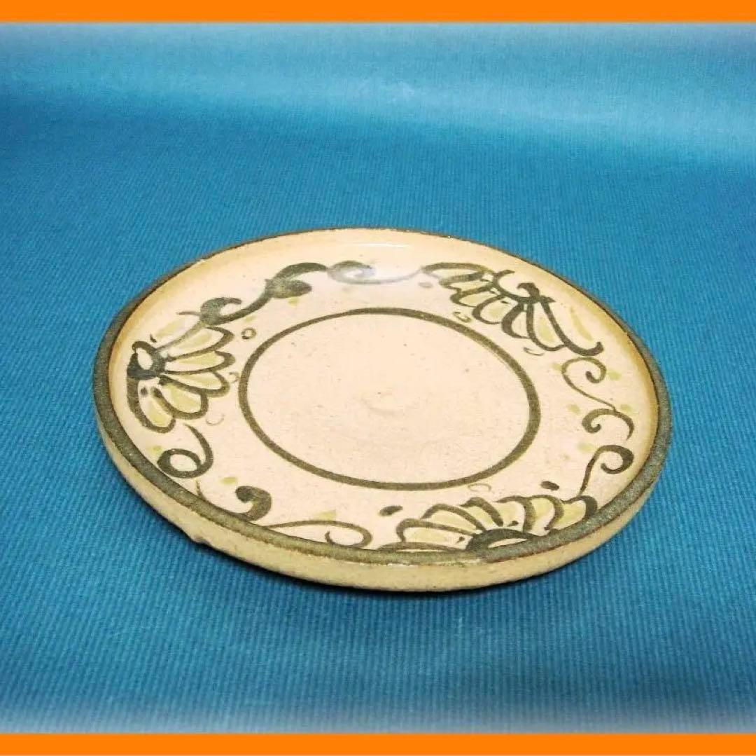 @412『瀬戸 花唐草文 皿』　/骨董品 古美術 古道具 アンティーク