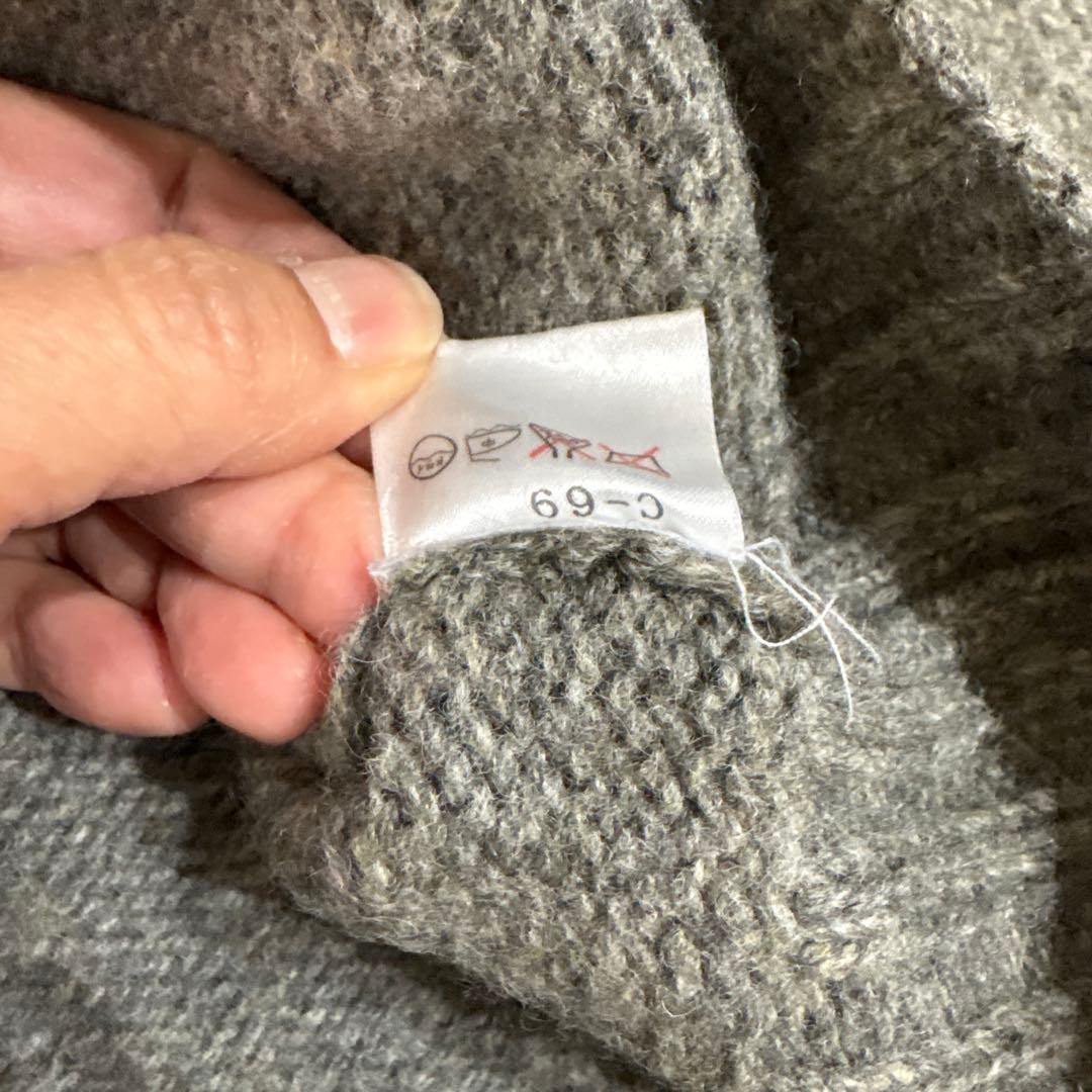 Polo by Ralph Lauren グレー ラムウール セーター L