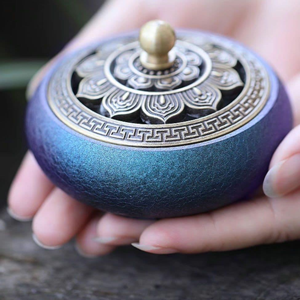 変色星空デザイン 香炉