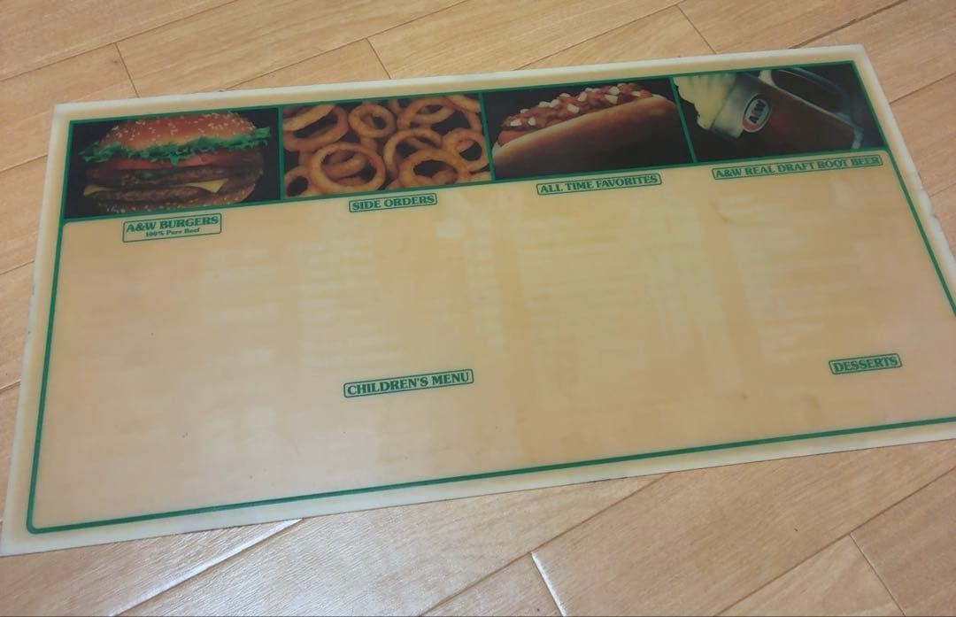 A&W root beer 看板 sign ルートビアグッズエイアンドダブリュ