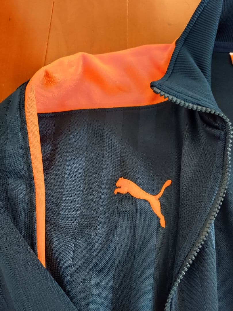 PUMA ジャージ上下セットアップ ネイビー/オレンジ Mサイズ 未使用品