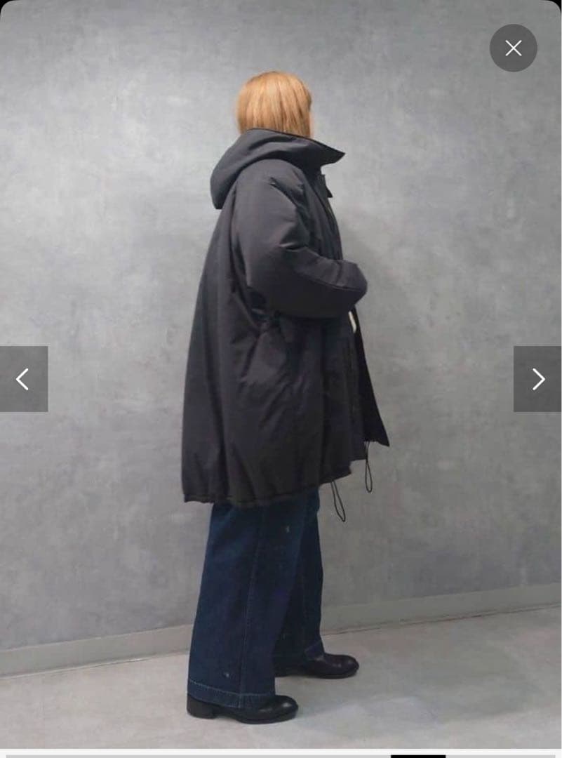 journal standard luxe ピーチ中綿フードコート