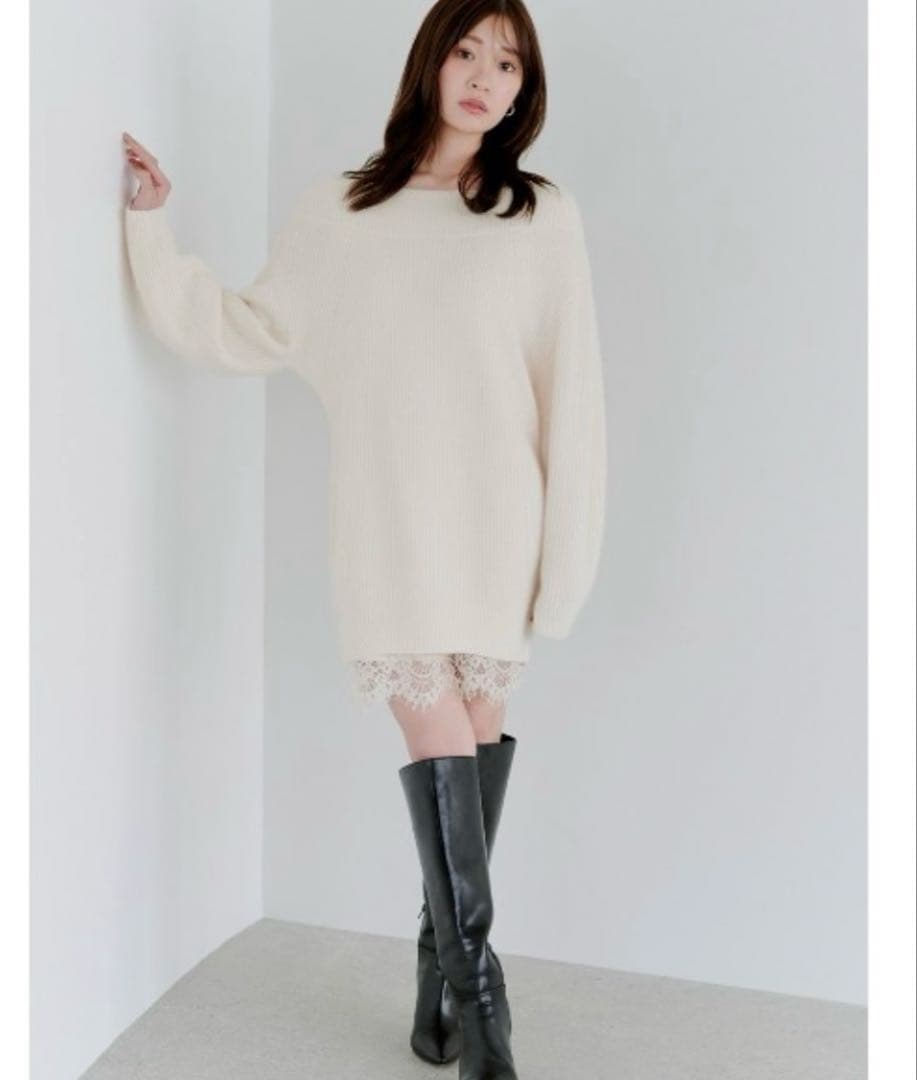 SNIDELニットセットキャミミニワンピース⭐︎即日発送可⭐︎