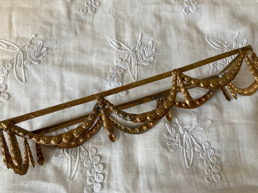 フランス アンティーク 薔薇のガーランド 小箱 陶器 ボックス 小箱19世紀