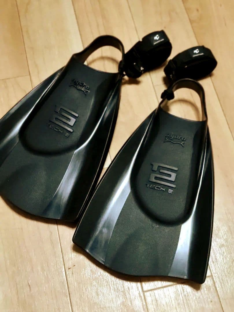 一回使用 hydro TECH 2 ボディボードフィン 黒 L