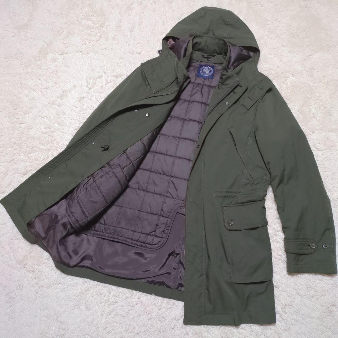 極美品！J.PRESS　ロングモッズコート　LLサイズ　ライナー付き　カーキ