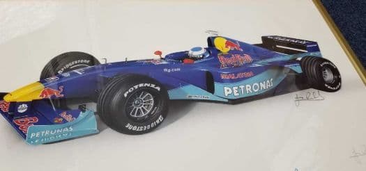 F1、直筆サイン、写真、ミカ・サロ選手の直筆サイン、ペーターザウバー直筆サイン