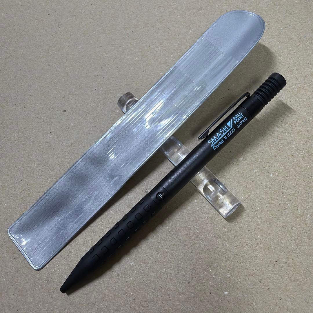 新品 廃盤 ぺんてる SMASH スマッシュ ボールペン B1000 ブラック