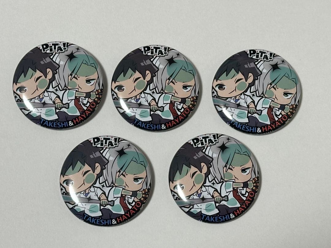 家庭教師ヒットマンREBORN! ぴた！でふぉめ 缶バッジ 獄寺隼人&山本武