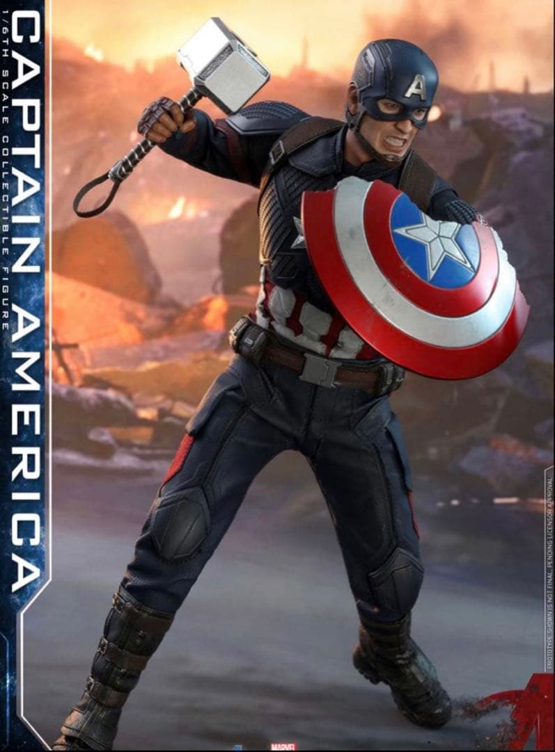 【付属品完備】ホットトイズ キャプテン・アメリカ アベンジャーズ/エンドゲーム