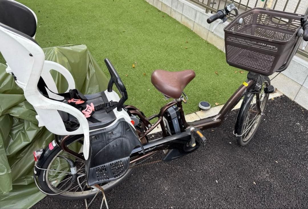 【八千代市引き取り、ジャンク品】Angelino Assist電動アシスト自転車
