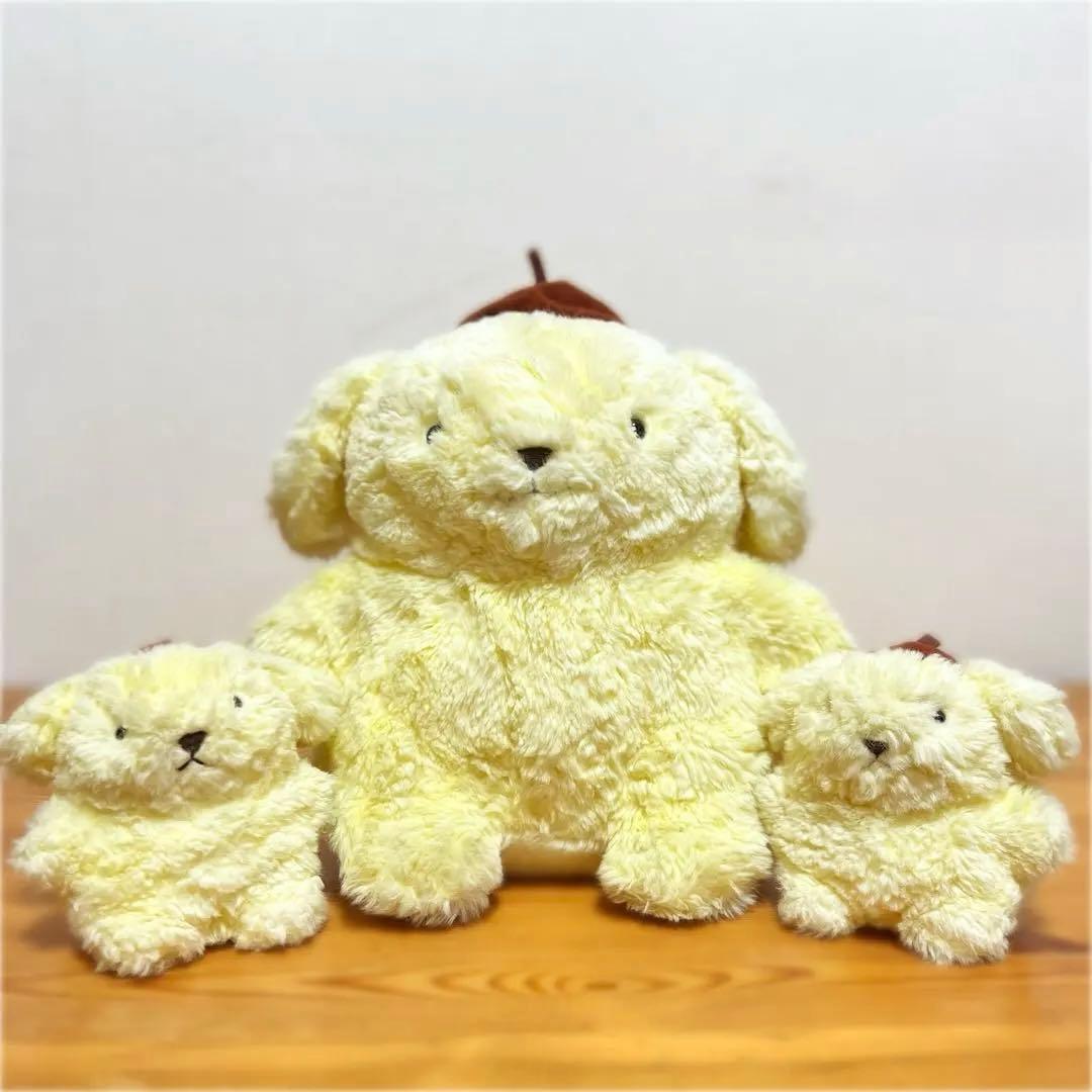 【超希少】ポムポムプリン ぬいぐるみ M サンリオ レトロ レア 1996 初期