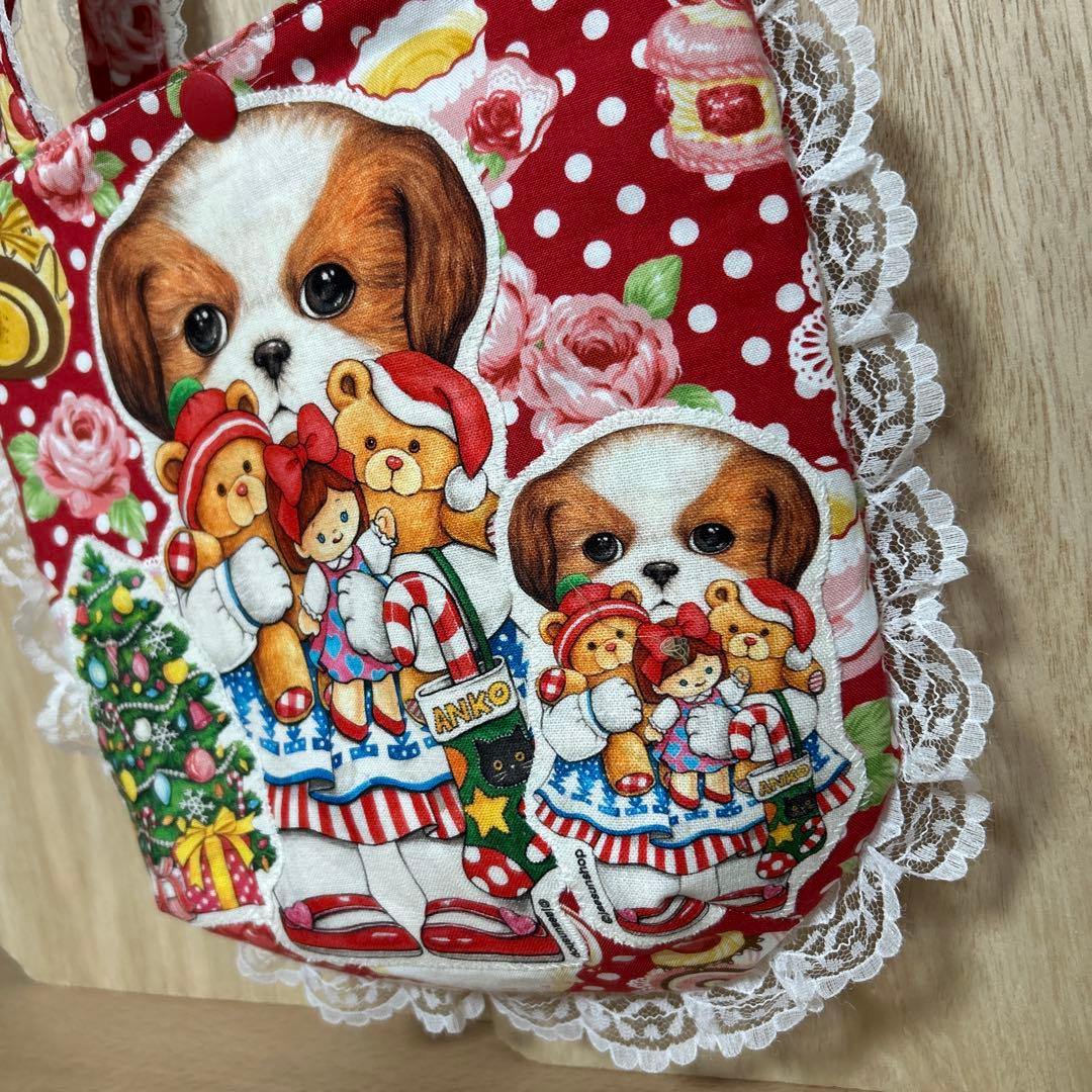 ハンドメイド　ころりんトート　コヤンイサムチョン☆両面クリスマスあんこちゃん☆