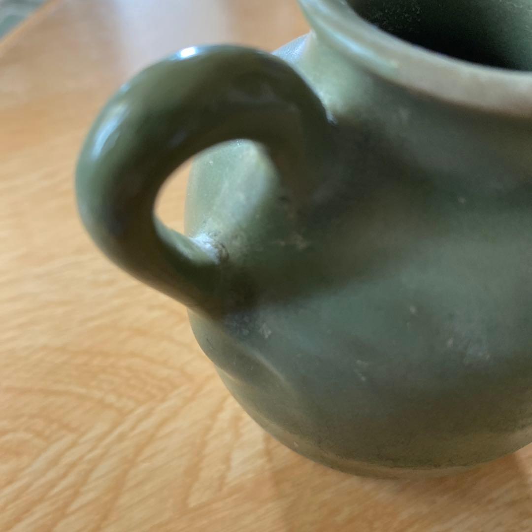 龍泉窯　青磁　水注　明代　完品