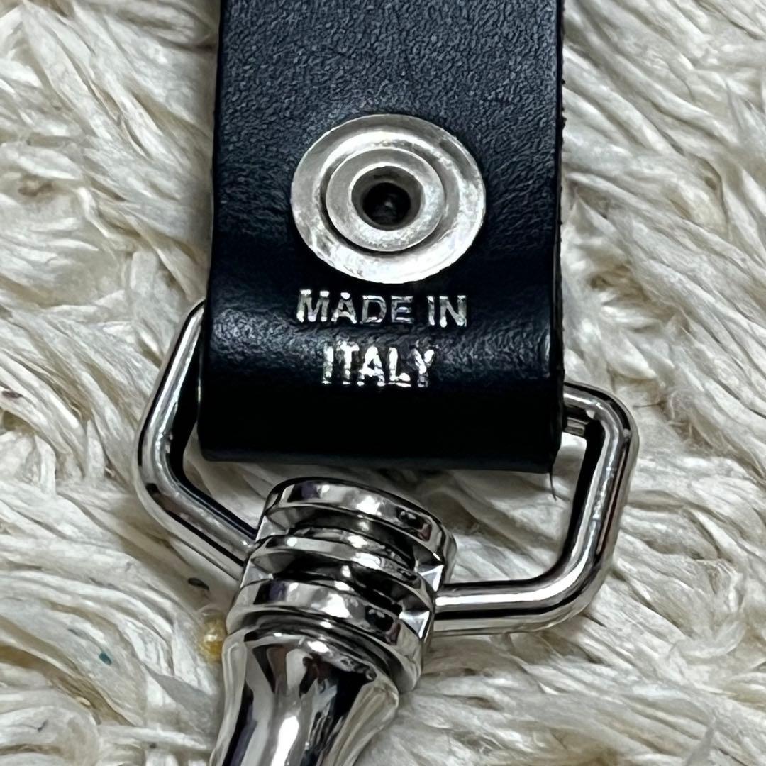 Supreme 黒 レザー キーホルダー　美品