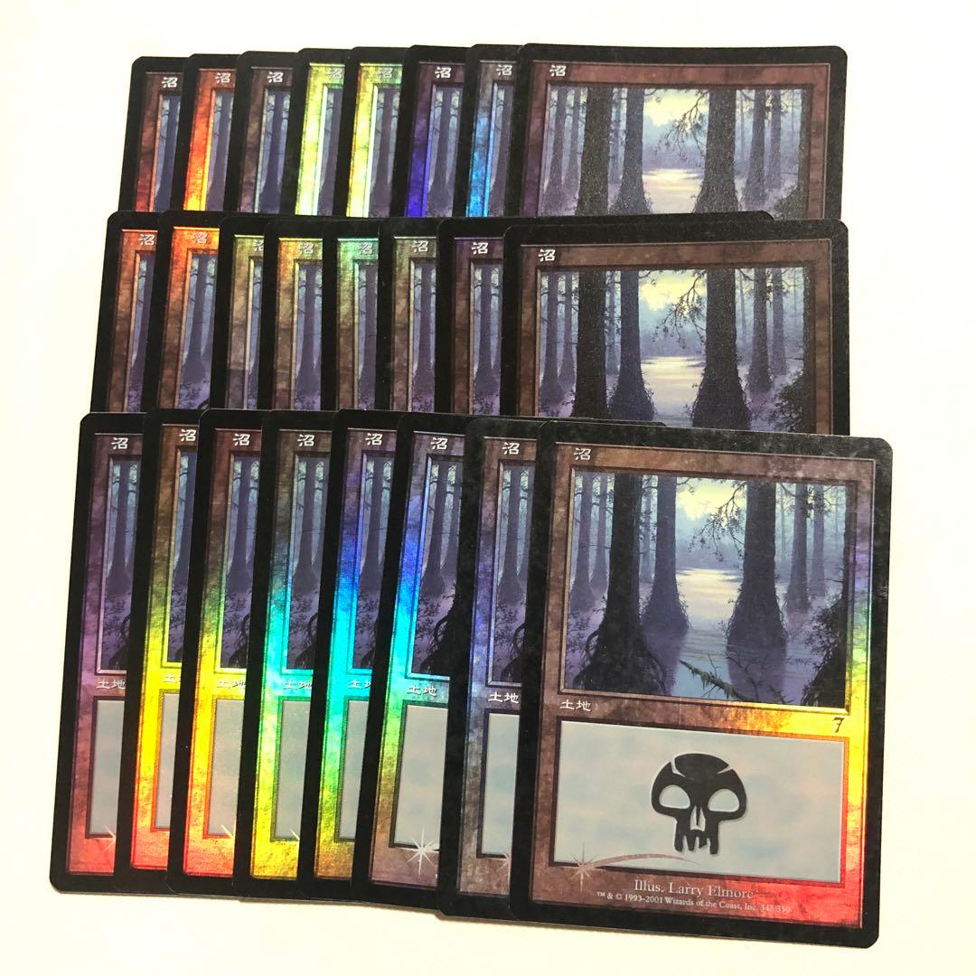 沼 7ed 7版 foil 24枚セット 日本語 旧枠 基本土地 mtg
