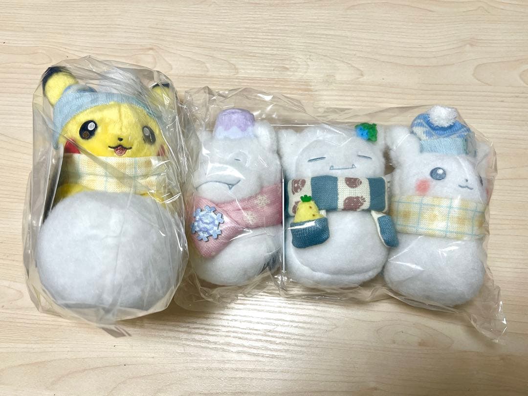 ポケモン ゆきだるま ぬいぐるみ ピカチュウ ヤドン カビゴン ゆきあそび