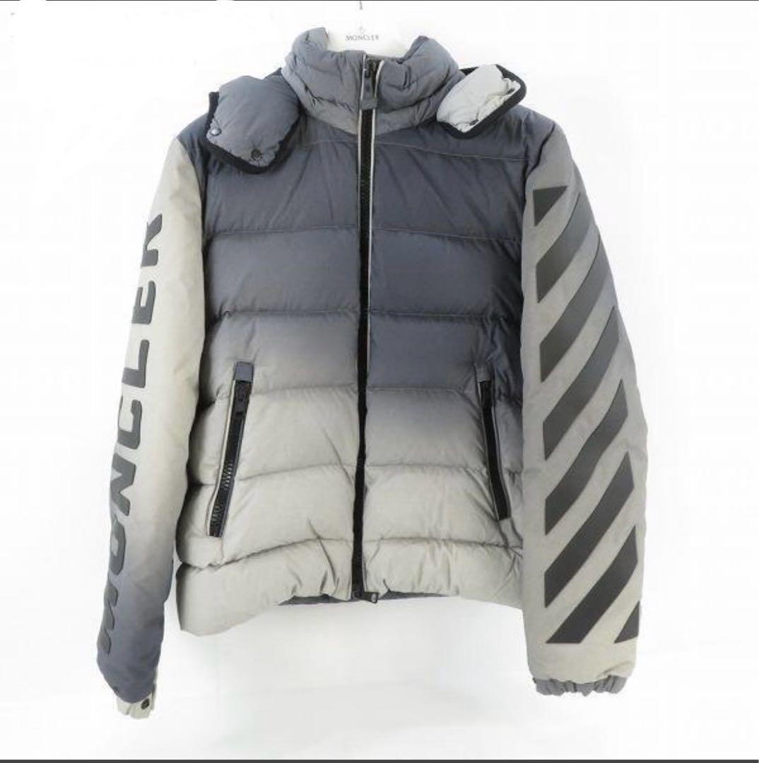 モンクレール オフホワイト グレー 2 ダウンジャケット