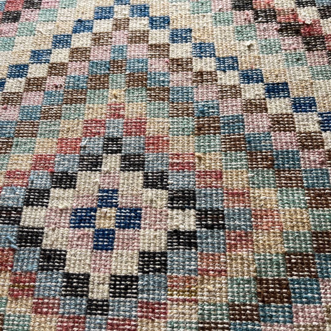 トルコヴィンテージラグ　正方形　94×101
