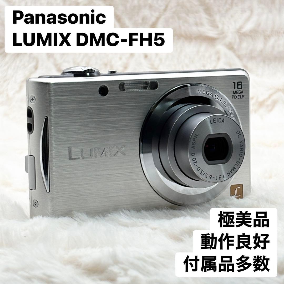 極美品 動作良好 Panasonic LUMIX DMC-FH5 シルバー