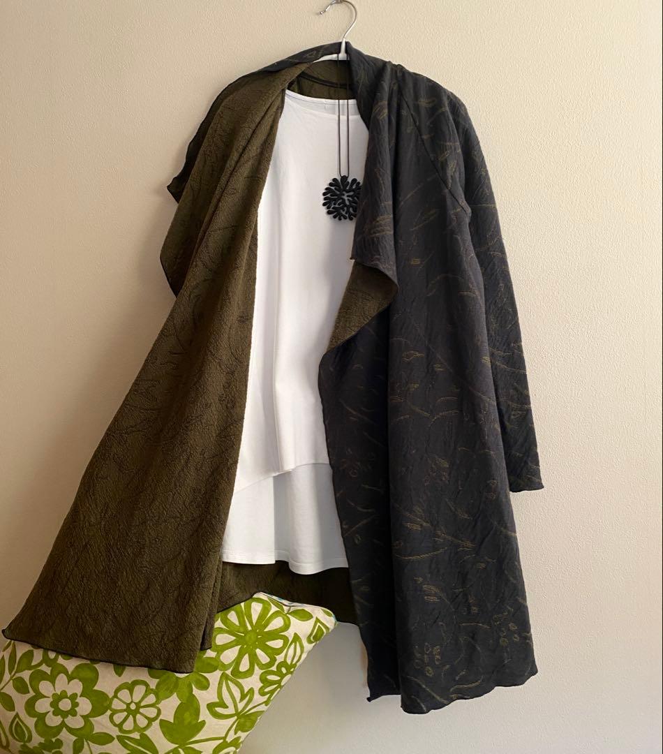 ヨーガンレール　24年秋　未使用　\"ハーブ\" ロングカーディガン　ババグーリ