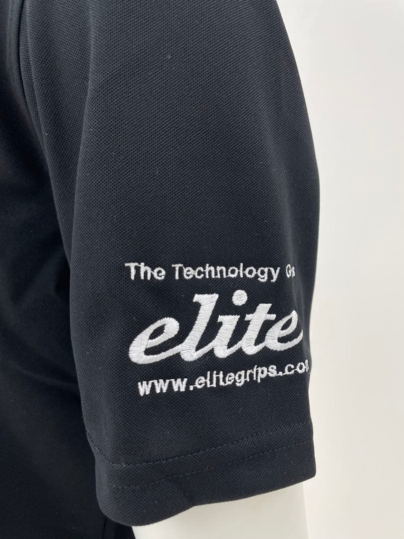 エリートグリップ　無地半袖ポロシャツ　ブラック　L 新品