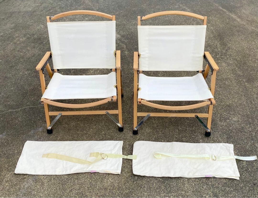 廃盤品　ハイランダー　Hilander アイボリー　二脚セット　チェア