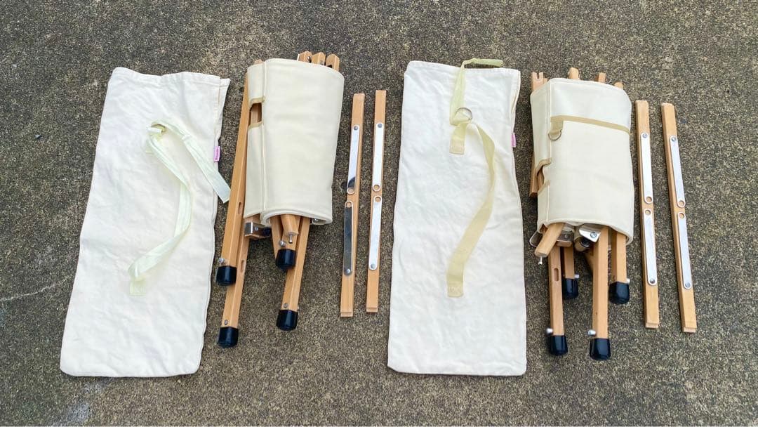 廃盤品　ハイランダー　Hilander アイボリー　二脚セット　チェア