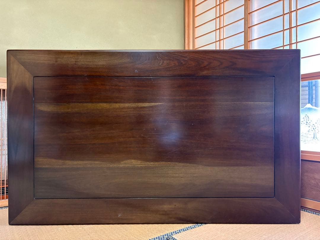 紫檀材？ケヤキ材？座卓