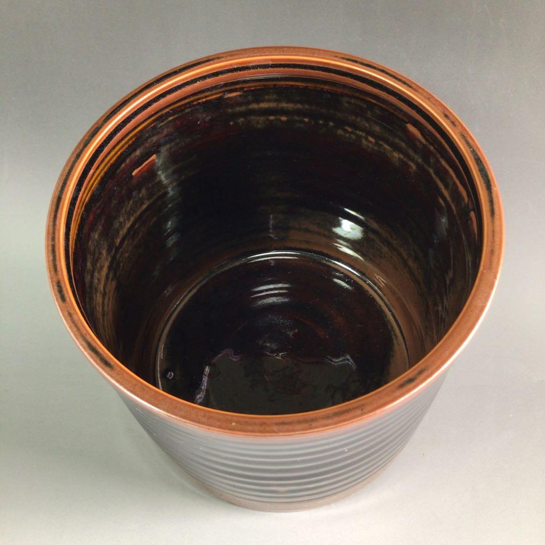 Ｒ４１４　水指　『加藤陶芳造』『大徳寺　松長剛山　箱書』『古瀬戸水指』　共箱