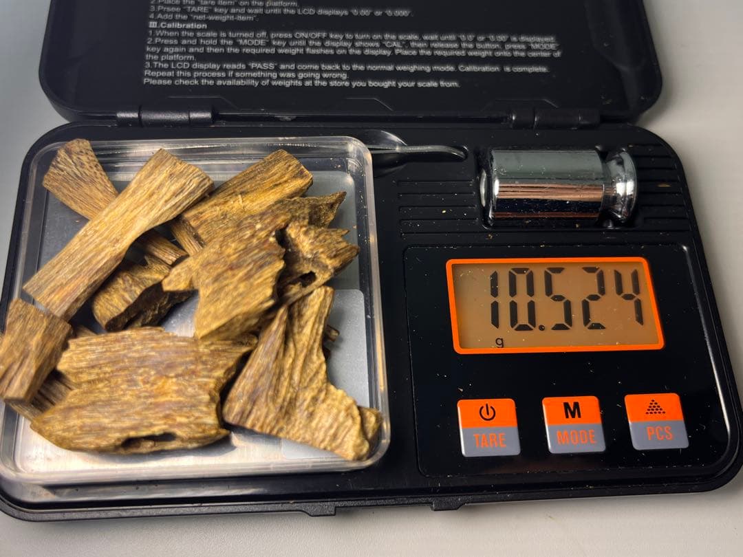 お香 天然沈香 六国五味聞香用 伽羅 香木 3ーSー10.524